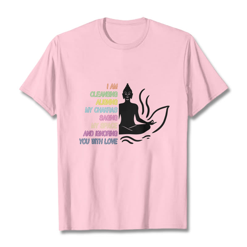 Buddha Stones Buddha Lotus Flower Meditation Design Tee T-shirt - LightPink - 灰色 - image 13