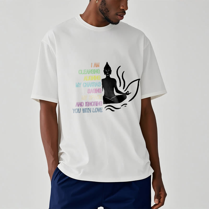 Buddha Stones Buddha Lotus Flower Meditation Design Tee T-shirt - image 2