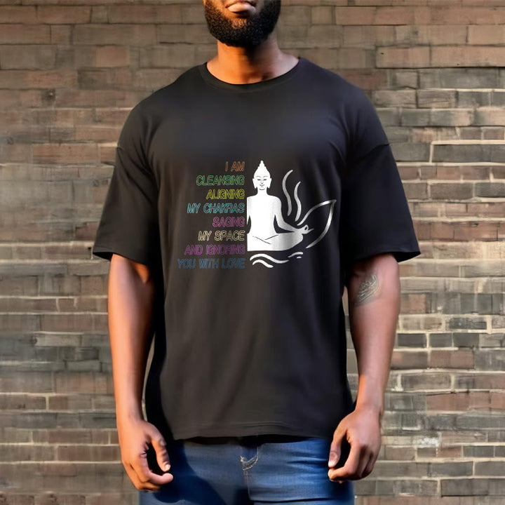 Buddha Stones Buddha Lotus Flower Meditation Design Tee T-shirt - image 8