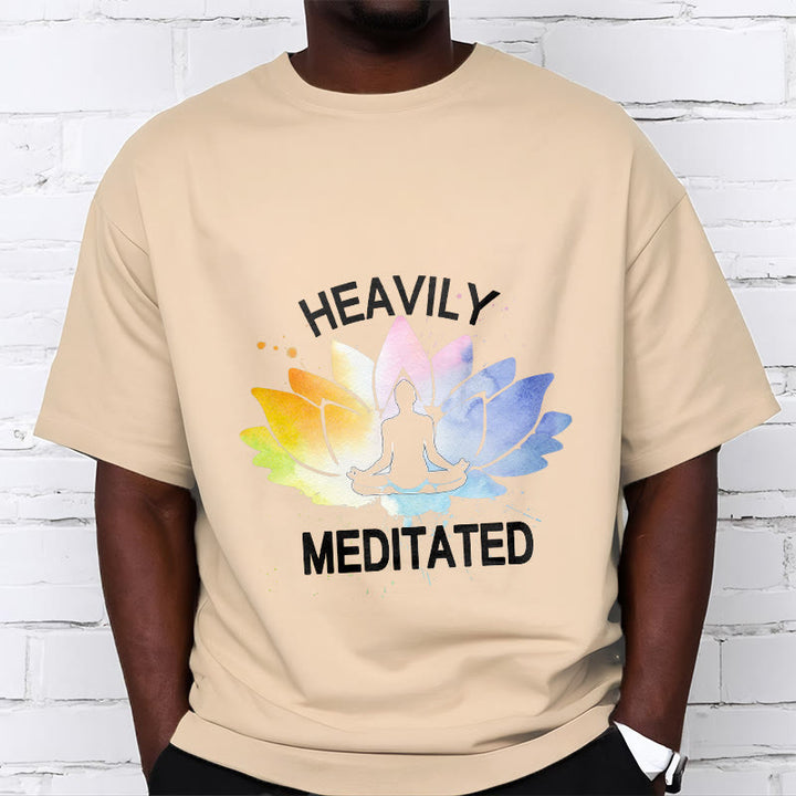 Buddha Stones Colorful Lotus Flower Meditation Figure Pattern Cotton Tee T-shirt - image 10