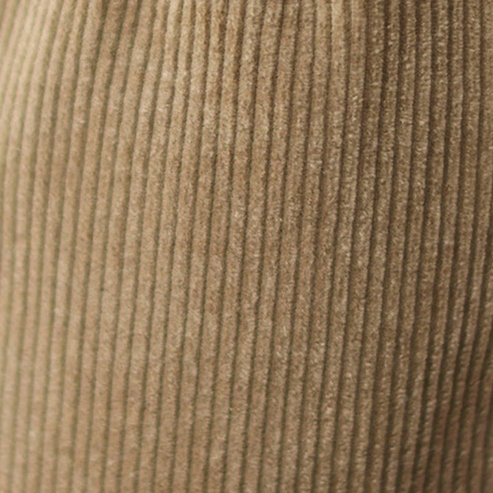 Buddha Stones Casual Buttons Leg Opening Design Women's Cotton Corduroy Pants With Pockets - image 8