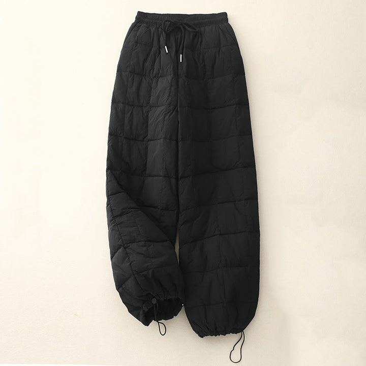 Buddha Stones Winter Drawstring Leg Opening Design Women's Cotton Pants With Pockets - Black - US8-10,UK/AU12-14,EU40-42 (2XL) - image 15