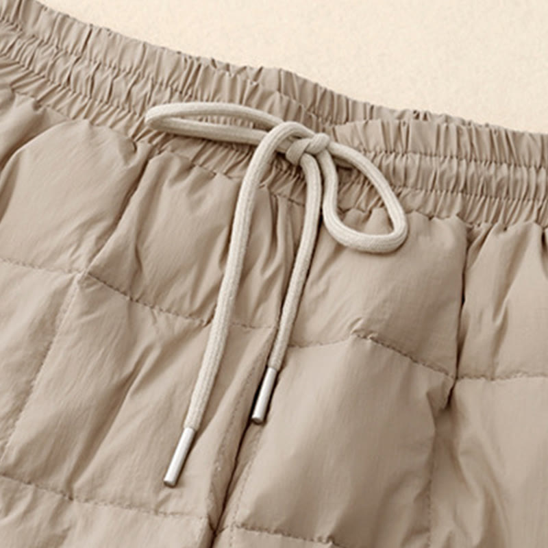 Buddha Stones Winter Drawstring Leg Opening Design Women's Cotton Pants With Pockets - image 4