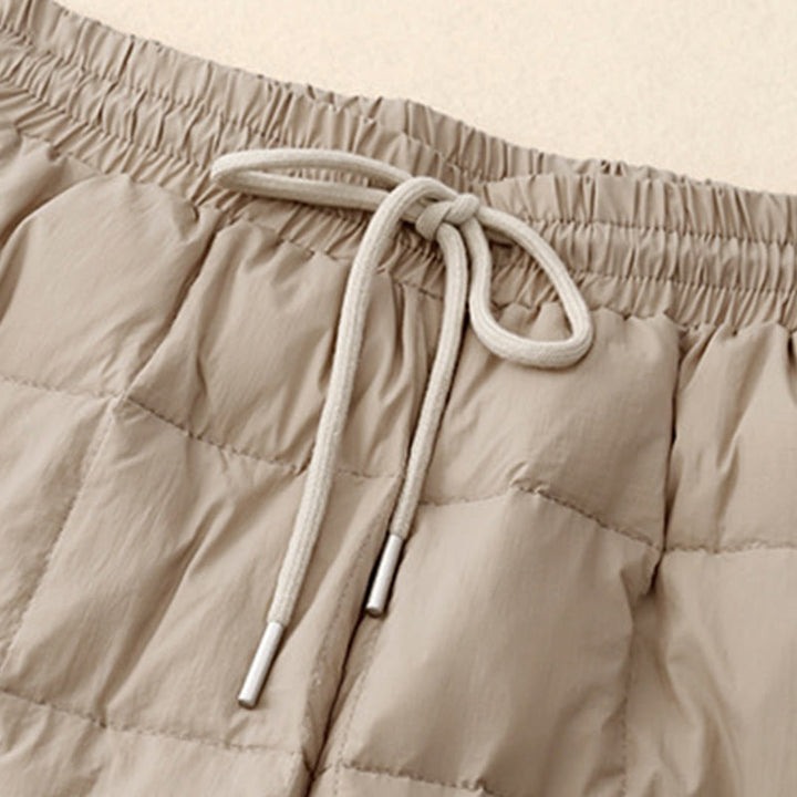 Buddha Stones Winter Drawstring Leg Opening Design Women's Cotton Pants With Pockets - image 4