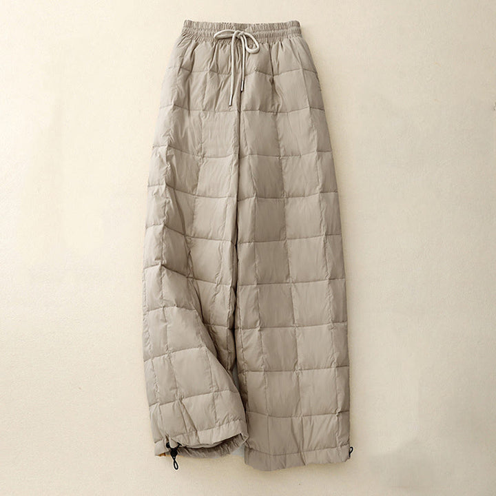 Buddha Stones Winter Drawstring Leg Opening Design Women's Cotton Pants With Pockets - Tan - US8-10,UK/AU12-14,EU40-42 (2XL) - image 1