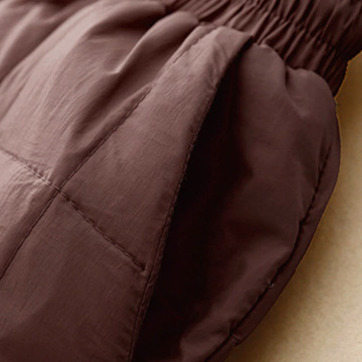 Buddha Stones Winter Drawstring Leg Opening Design Women's Cotton Pants With Pockets - image 12