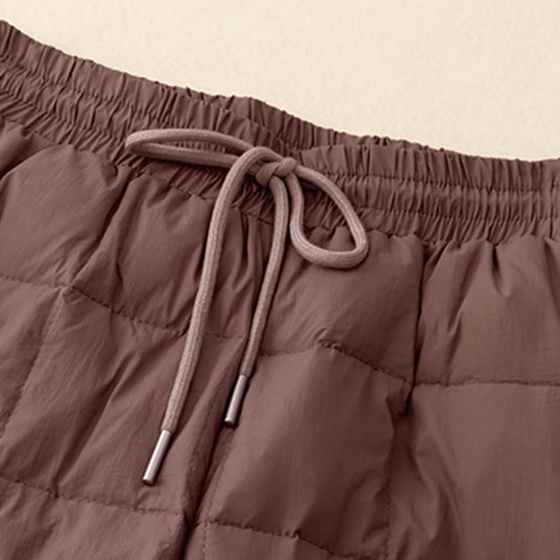 Buddha Stones Winter Drawstring Leg Opening Design Women's Cotton Pants With Pockets - image 11