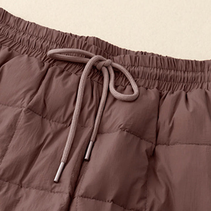 Buddha Stones Winter Drawstring Leg Opening Design Women's Cotton Pants With Pockets - image 11