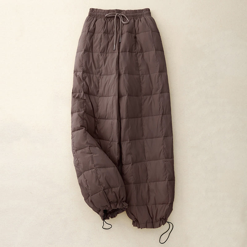 Buddha Stones Winter Drawstring Leg Opening Design Women's Cotton Pants With Pockets - SaddleBrown - US8-10,UK/AU12-14,EU40-42 (2XL) - image 10