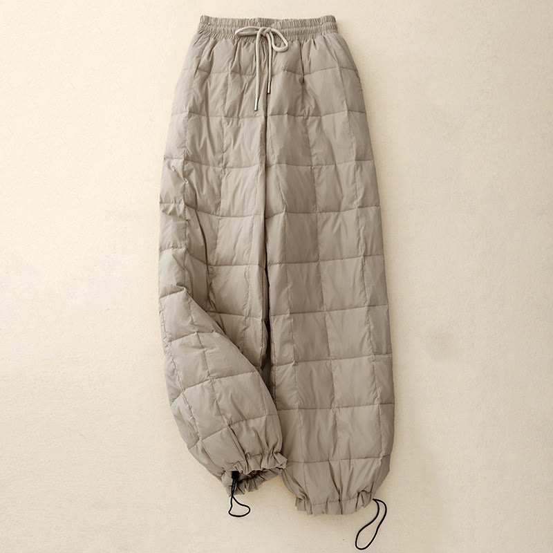 Buddha Stones Winter Drawstring Leg Opening Design Women's Cotton Pants With Pockets - image 2