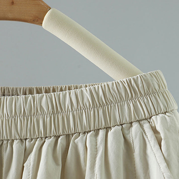 Buddha Stones Winter Plain Women's Harem Cotton Ankle-Length Pants With Pockets - image 11