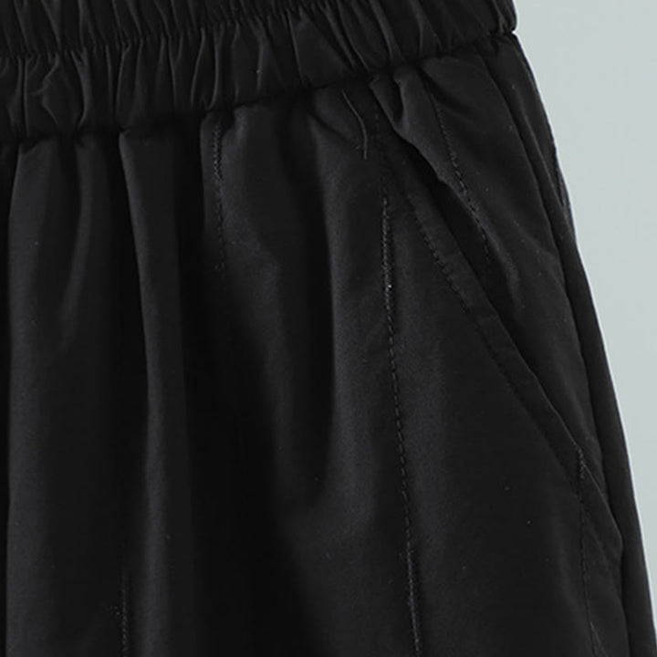 Buddha Stones Winter Plain Women's Harem Cotton Ankle-Length Pants With Pockets - image 3