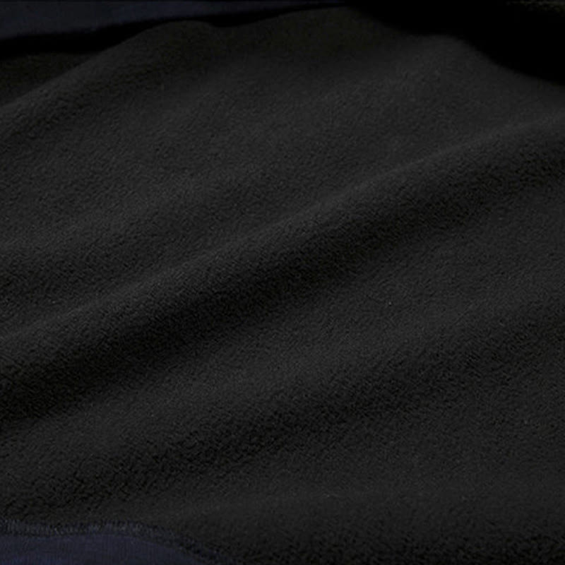 Buddha Stones Jacquard Button Men's Cotton Linen Long Sleeve Fleece-Lined Jacket Shirt - image 7