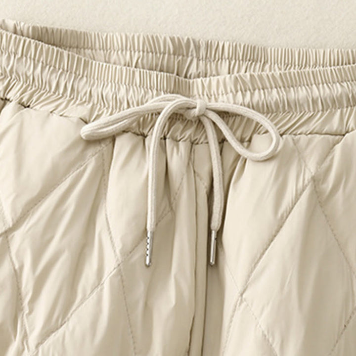 Buddha Stones Casual High Waist Drawstring Design Women's Wide Leg Cotton Pants With Pockets - image 12