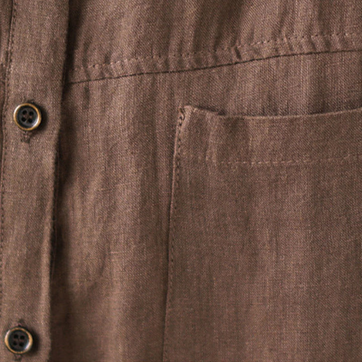 Buddha Stones Casual Plain Women's Cotton Linen Long Sleeve Shirt - image 15