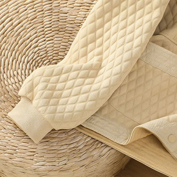 Buddha Stones Retro Plain Women's Cotton Long Sleeve Jacket With Pockets - image 6