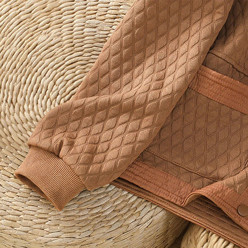 Buddha Stones Retro Plain Women's Cotton Long Sleeve Jacket With Pockets - image 28