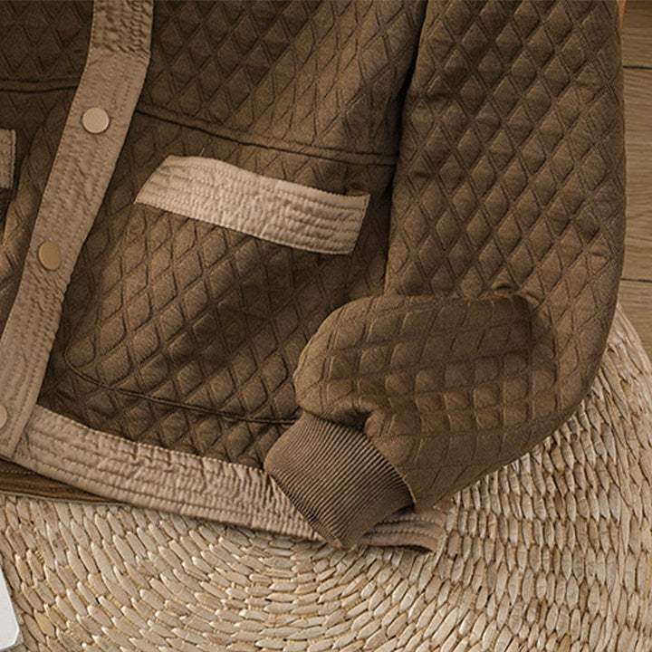 Buddha Stones Retro Plain Women's Cotton Long Sleeve Jacket With Pockets - image 36