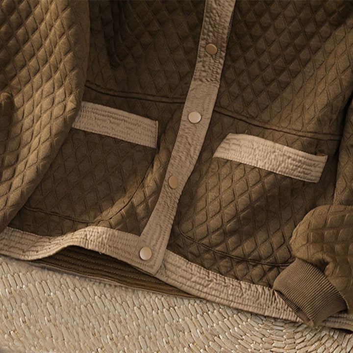 Buddha Stones Retro Plain Women's Cotton Long Sleeve Jacket With Pockets - image 34