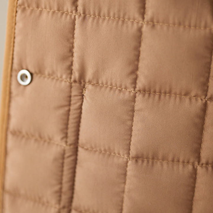 Buddha Stones Retro Plain Women's Thick Cotton Long Sleeve Coat Jacket With Pockets - image 31