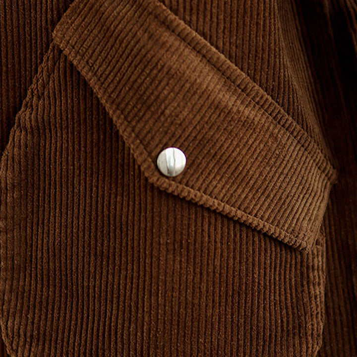 Buddha Stones Sleeveless Buttons Women's Cotton Vest Corduroy Waistcoat With Pockets - image 19