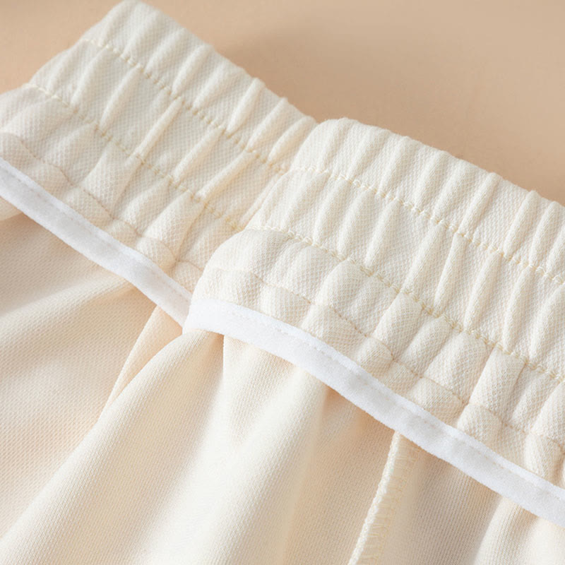 Buddha Stones Women's Plain High Waist Design Wide Leg Cotton Pants With Pockets - image 7