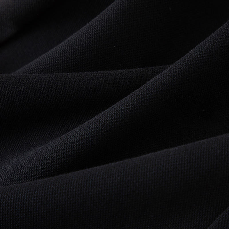 Buddha Stones Women's Plain High Waist Design Wide Leg Cotton Pants With Pockets - image 13