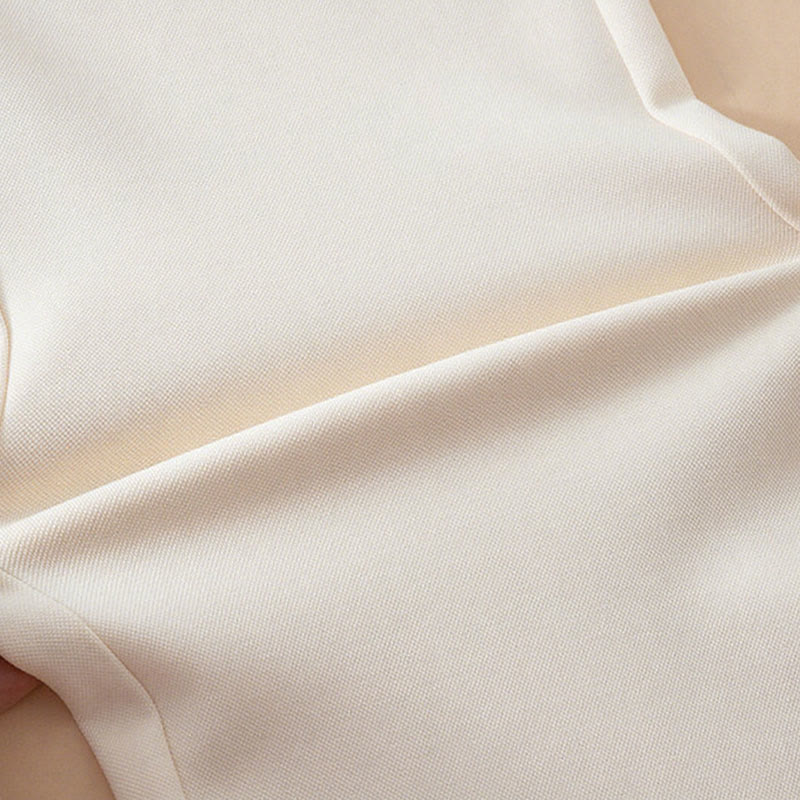 Buddha Stones Women's Plain High Waist Design Wide Leg Cotton Pants With Pockets - image 9