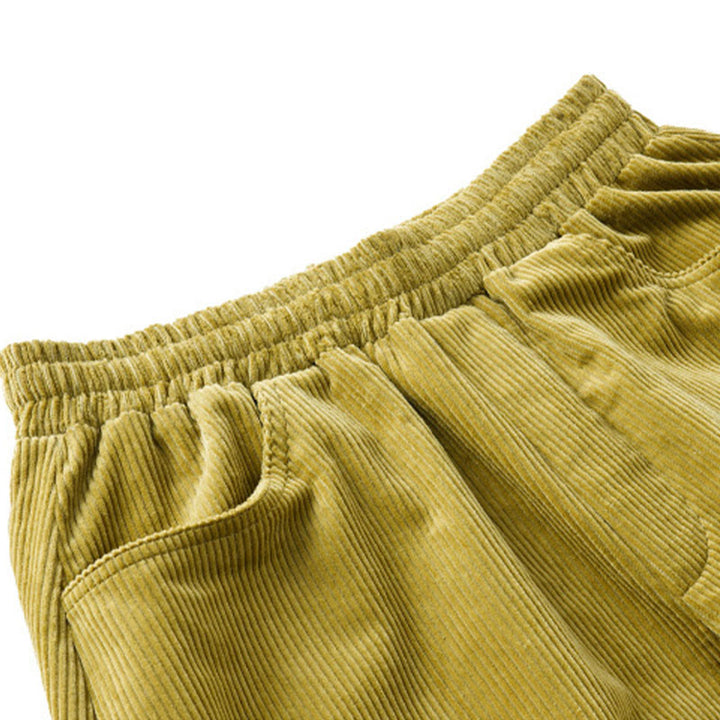 Buddha Stones Women's Fall Plain Ankle-Length Simple Design Corduroy Cotton Pants With Pockets - image 15