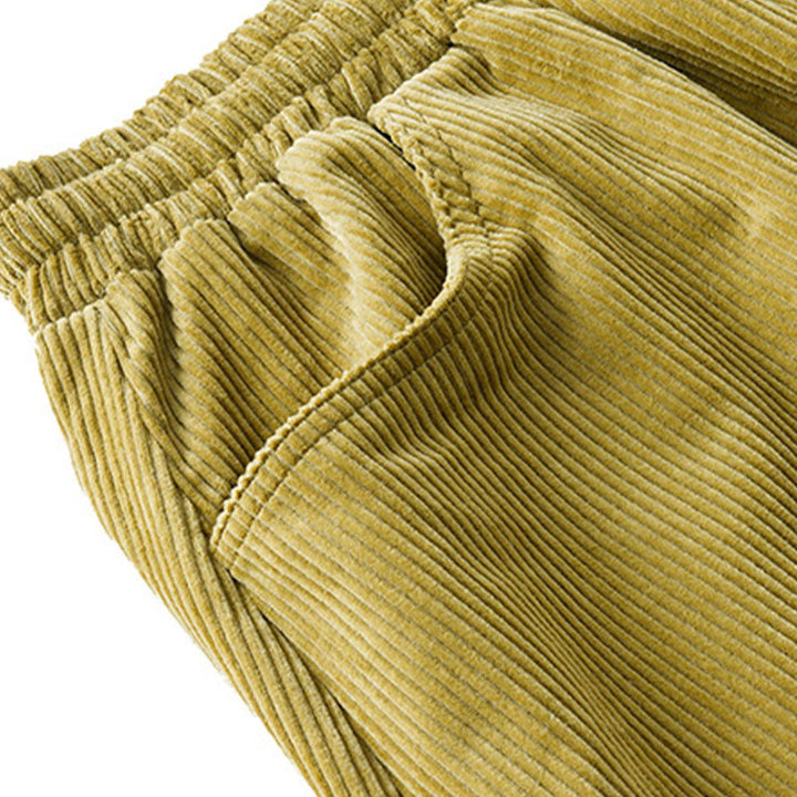 Buddha Stones Women's Fall Plain Ankle-Length Simple Design Corduroy Cotton Pants With Pockets - image 14