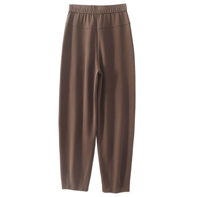 Buddha Stones Women's Casual Vintage Patchwork High Waist Design Thermal Pants With Pockets - image 1