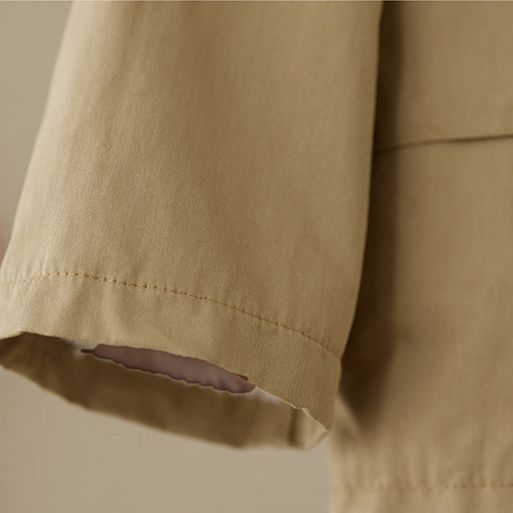 Buddha Stones Women's Plain Long Sleeve Hoodie Cotton Thermal Fleece-Lined Jacket With Pockets - image 3