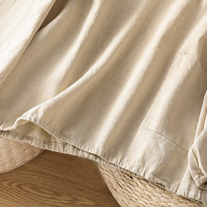 Buddha Stones Casual Plain Long Sleeve Cotton Polyester Women's Shirt - image 7