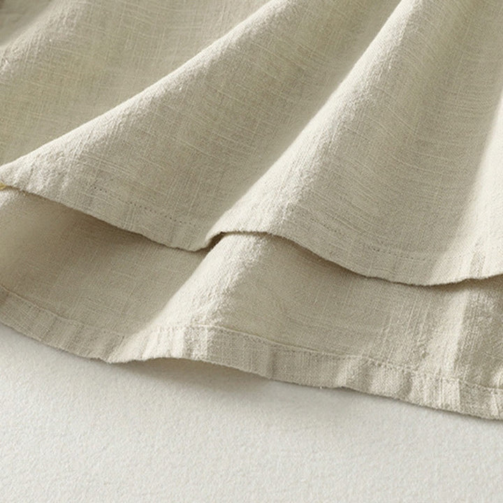 Buddha Stones Casual Plain Frog-buttons Cotton Women's Long Sleeve Shirt - image 14