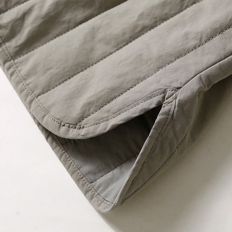 Buddha Stones Cord Design Quilting Women's Long Sleeve Cotton Hoodie Jacket With Pocket - image 12