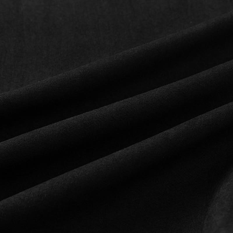 Buddha Stones Winter Embroidered Butterfly Ribbon Fleece-Lined Men's Cotton Long Sleeve Jacket - image 6