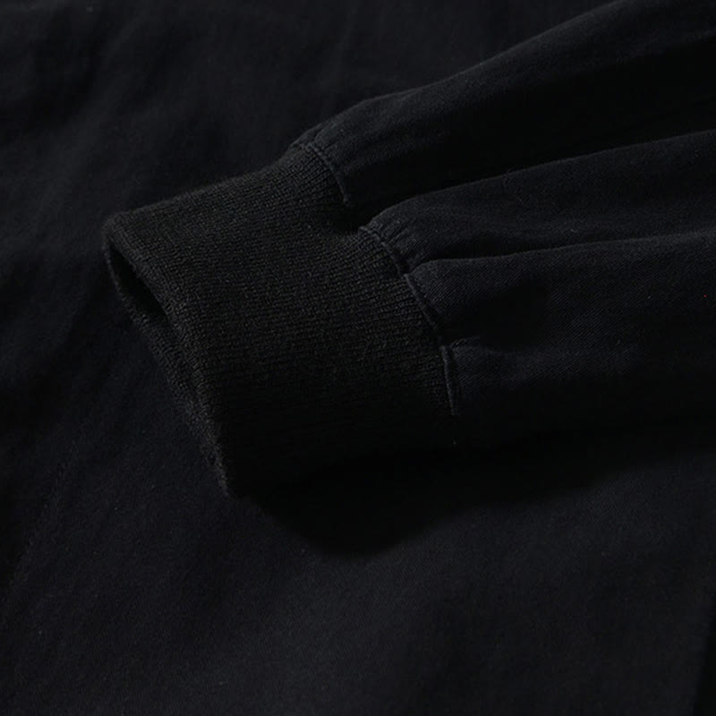 Buddha Stones Fall Solid Long Sleeve Buttons Down Men Cotton Shirt With Pockets - image 14