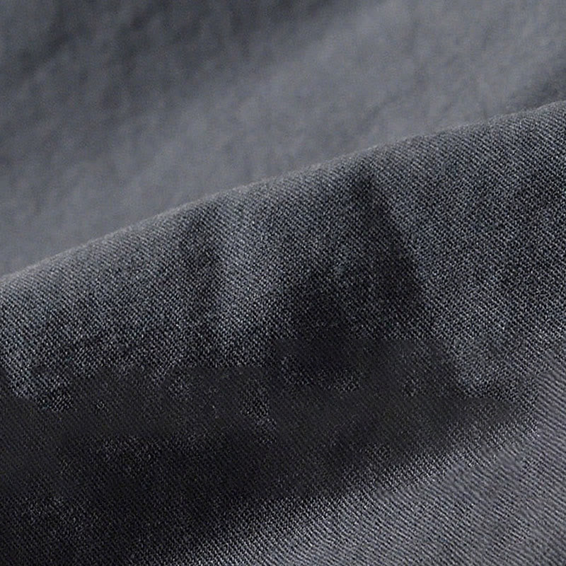 Buddha Stones Fall Solid Long Sleeve Buttons Down Men Cotton Shirt With Pockets - image 22