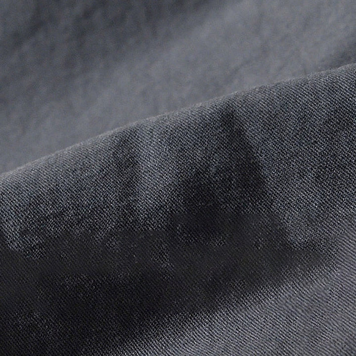 Buddha Stones Fall Solid Long Sleeve Buttons Down Men Cotton Shirt With Pockets - image 22