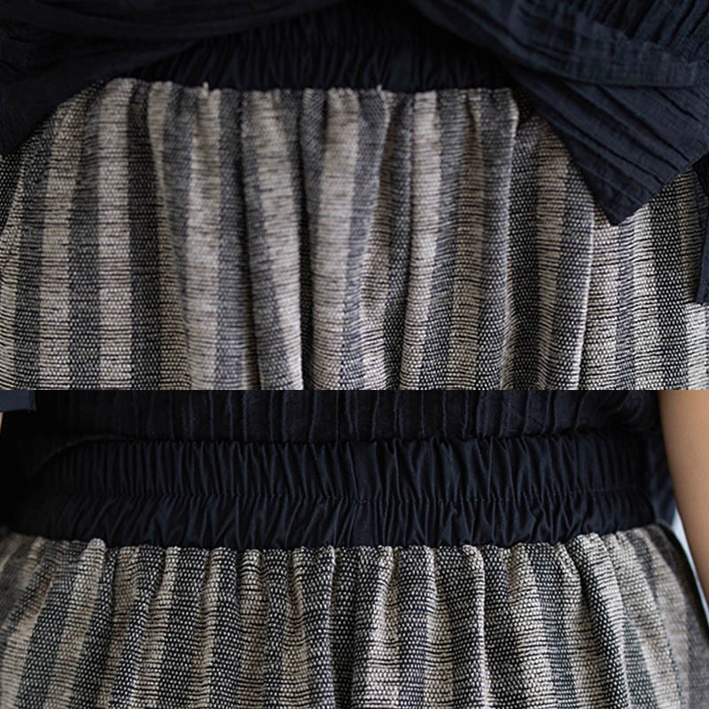 Buddha Stones Casual 7-8 Length Corduroy Stripes Women's Polyester Wide Leg Pants With Pockets - image 8