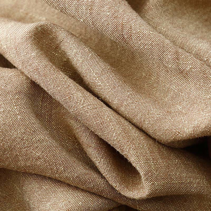 Buddha Stones Casual Plain Women's Cotton Linen Elastic Waist  Wide Leg Pants With Pockets - image 9