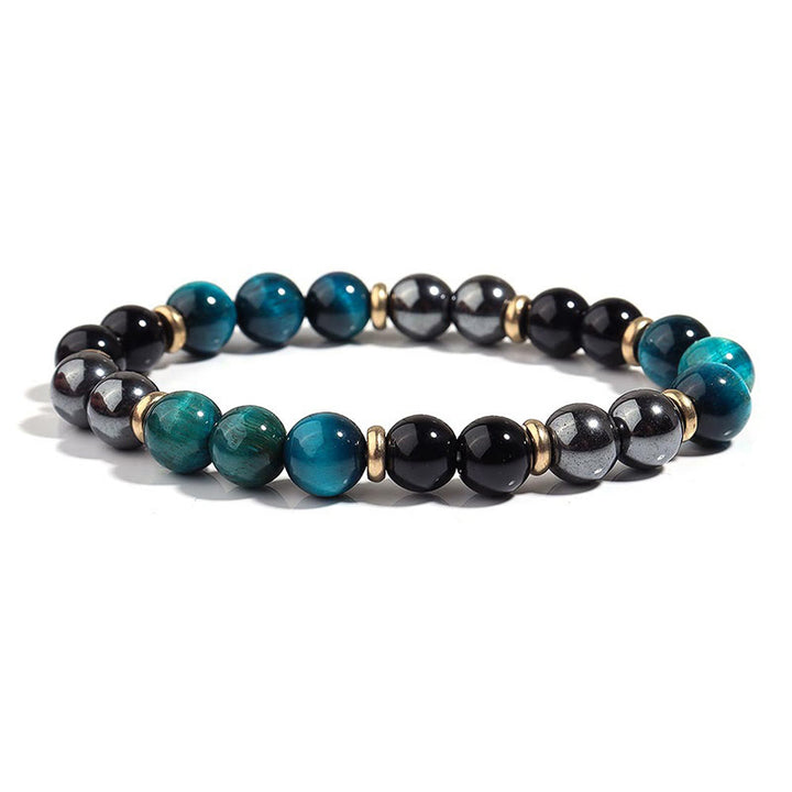 Buddha Stones Natural Blue Tiger Eye Beads Balance Bracelet - image 6