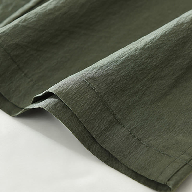 Buddha Stones Daily Long Sleeve Buttons Simple Design Men's Shirt With Pockets - image 12