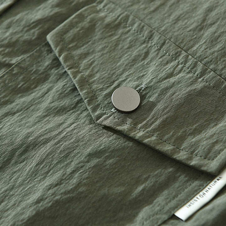 Buddha Stones Daily Long Sleeve Buttons Simple Design Men's Shirt With Pockets - image 7