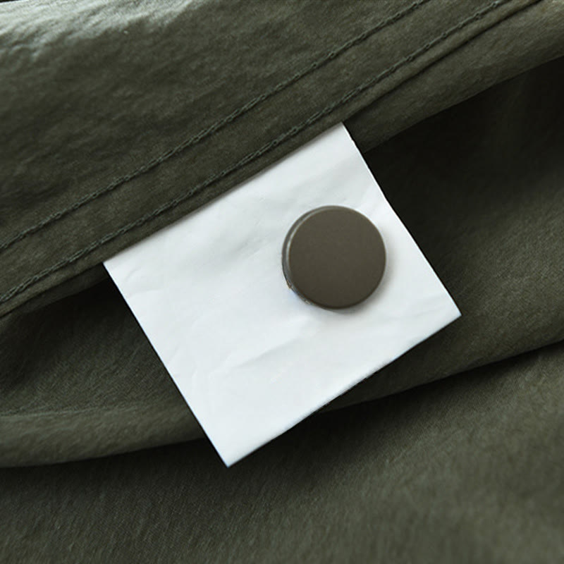 Buddha Stones Daily Long Sleeve Buttons Simple Design Men's Shirt With Pockets - image 9