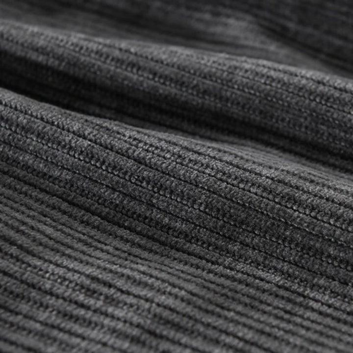 Buddha Stones Commute V-neck Simple Ribbed Texture Design Long Sleeve Men's Jacket - image 5