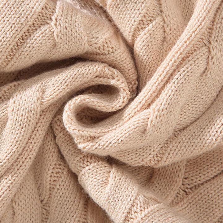 Buddha Stones Winter Textured High Neck Zipper Design Men's Long Sleeve Cotton Sweater - image 10