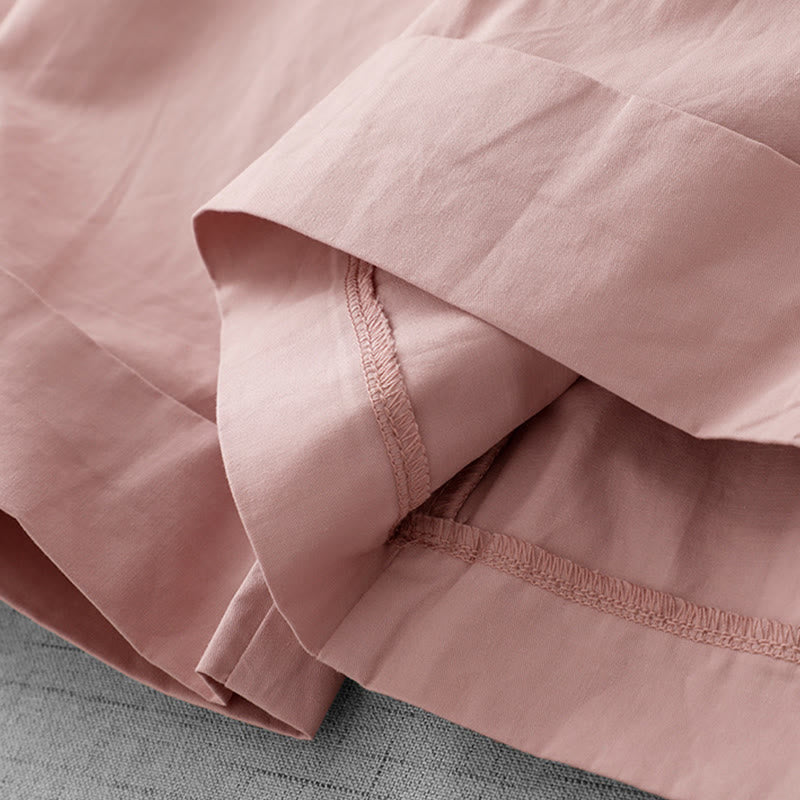 Buddha Stones Casual Plain Polyester Women's 7-8 Length Wide Leg Pants With Pockets - image 5