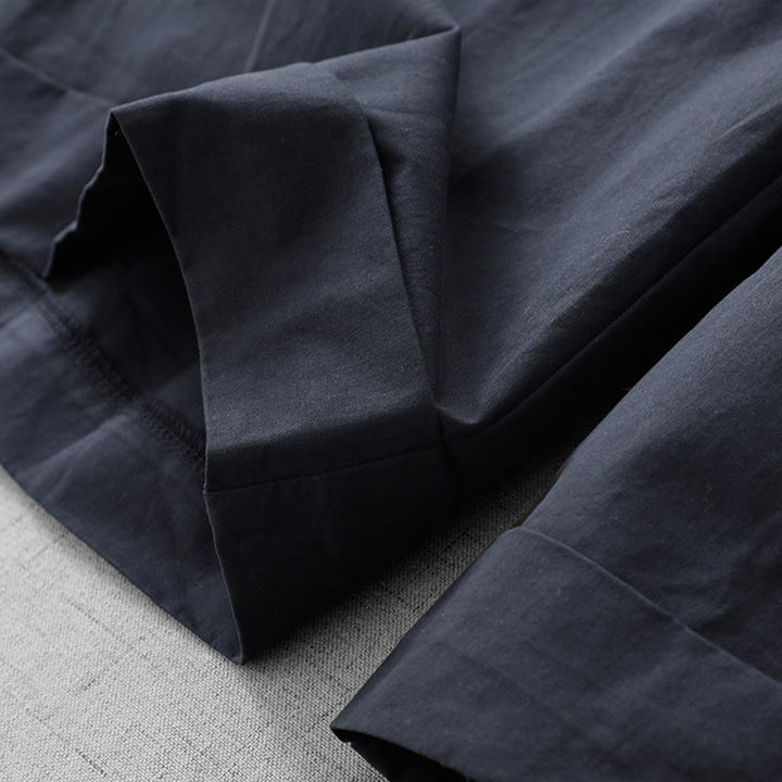 Buddha Stones Casual Plain Polyester Women's 7-8 Length Wide Leg Pants With Pockets - image 14