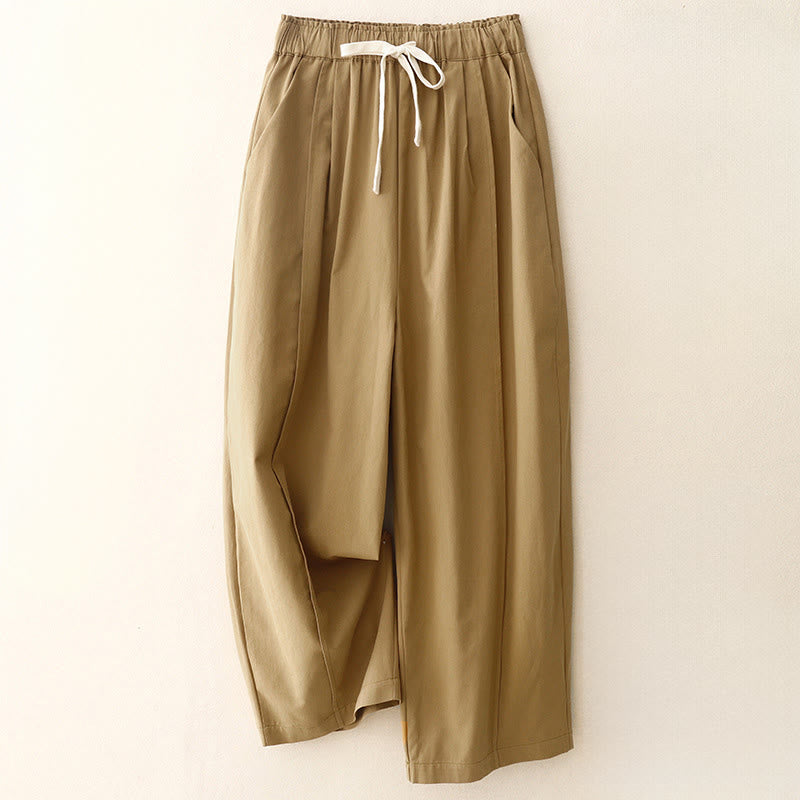 Buddha Stones Casual Rope Women's Cotton Polyester Pants With Pockets - Peru - US8-10,UK/AU12-14,EU40-42 (2XL) - image 0